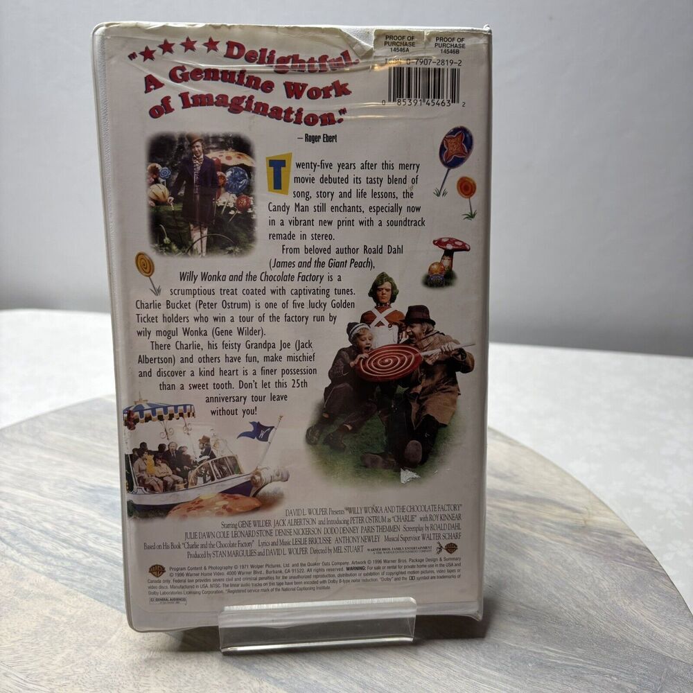 Willy Wonka and the Chocolate Factory (VHS) - Picture 2 of 3